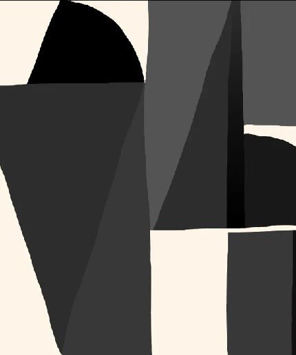 Papier peint Memphis style noir