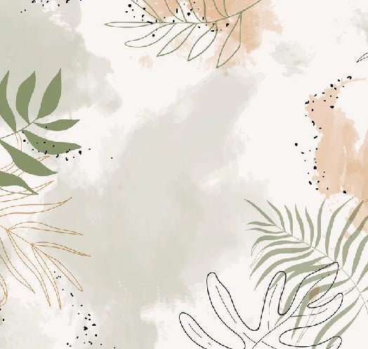 Papier peint panoramique aquarelle végétale