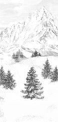 Papier peint montagne sommets de Chamonix