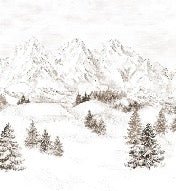 Papier peint montagne massif des Alpes, XXL, tendance