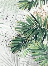 Papier peint panoramique nature green palm, XXL, tendance