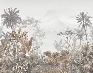 Papier peint tendance tropical sepia