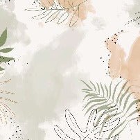 Papier peint panoramique aquarelle végétale