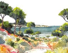 Papier peint panoramique air estival