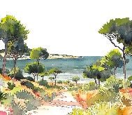 Papier peint panoramique air estival