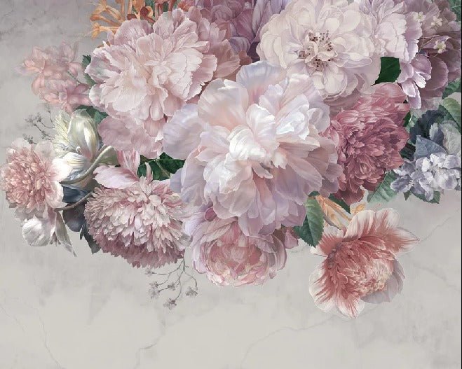 Papier peint panoramique pivoines