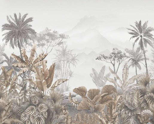 Papier peint tendance tropical sepia