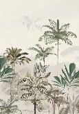 Papier peint panoramique jungle eden vert