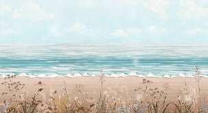 Papier peint panoramique vue mer, XXL, tendance