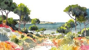 Papier peint panoramique air estival