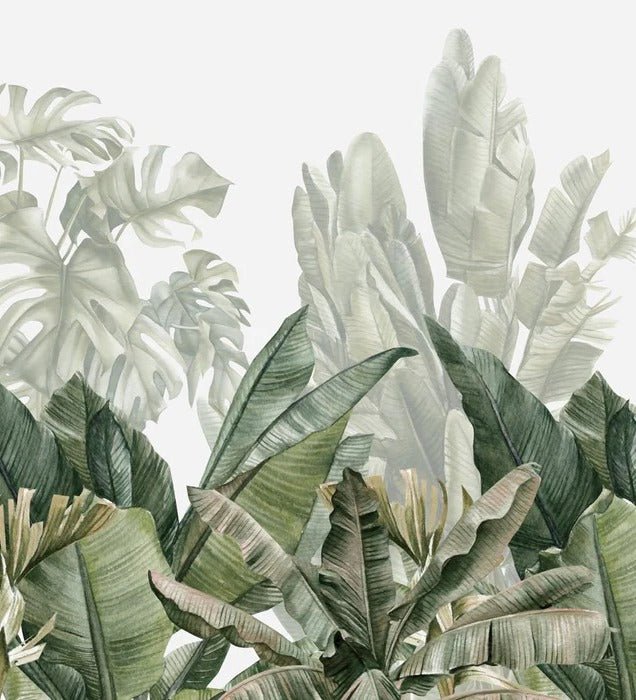 Papier peint panoramique bananier vert