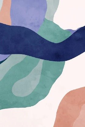 Papier peint abstrait ondulation, XXL, tendance