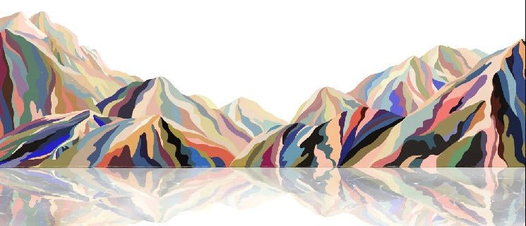 Papier peint Annecy arty color, mural concept, tendance