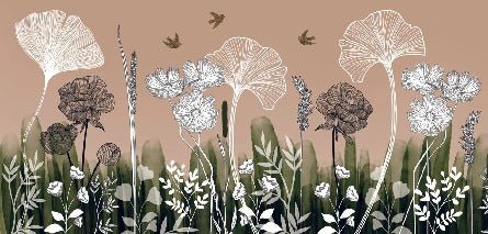 Papier peint panoramique floral addict