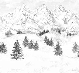 Papier peint montagne sommets de Chamonix