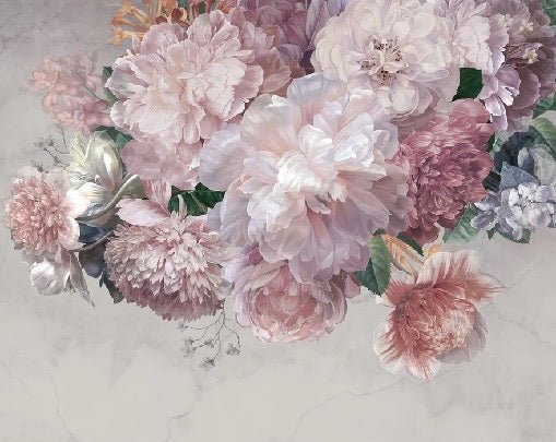 Papier peint panoramique pivoines