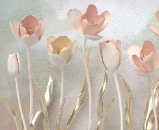 Papier peint panoramique Tulipes 3D