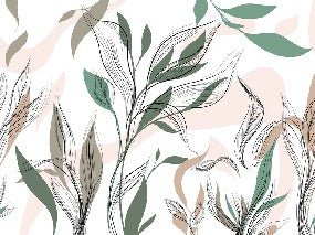 Papier peint panoramique fleur graphique