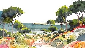 Papier peint panoramique air estival