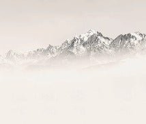 Papier peint Mont Blanc dans la brume sépia, XXL, tendance