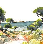 Papier peint panoramique air estival