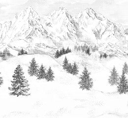 Papier peint montagne sommets de Chamonix