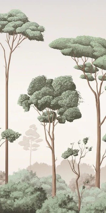Papier peint brise légère pinède, XXL, tendance