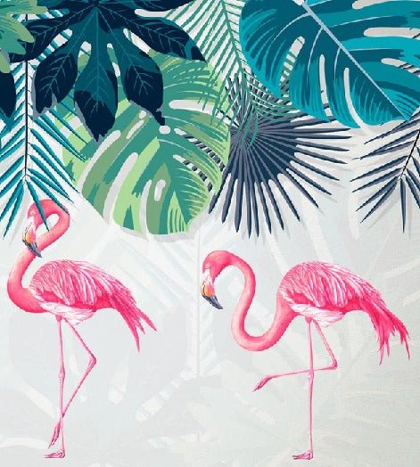 Papier peint Flamant rose élégant, XXL, tendance