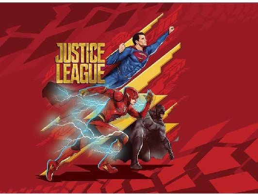 Papier peint panoramique justice league héro ready to go red