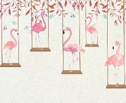 Papier peint Flamingo