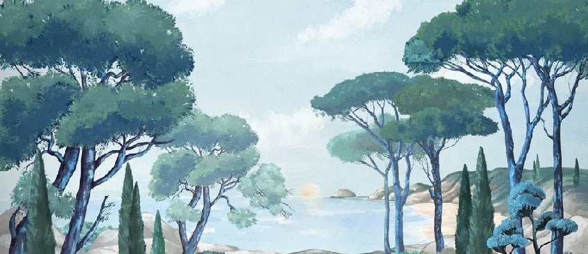 Papier peint balade dans les calanques, XXL, tendance