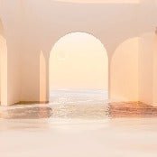 Papier peint panoramique design sunset arch