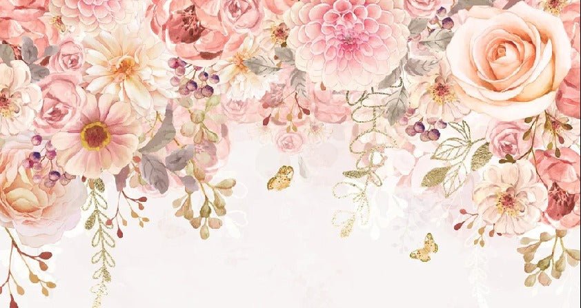 Papier peint Mademoiselle floral