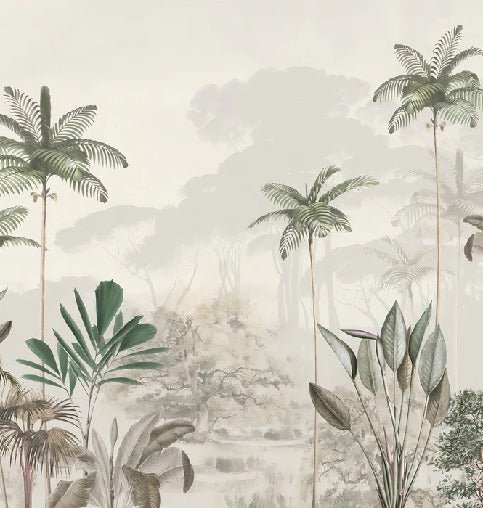 Papier peint panoramique jungle eden vert, XXL, tendance