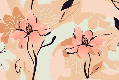Papier peint yoga méditation fleur