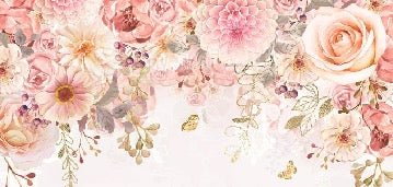Papier peint Mademoiselle floral