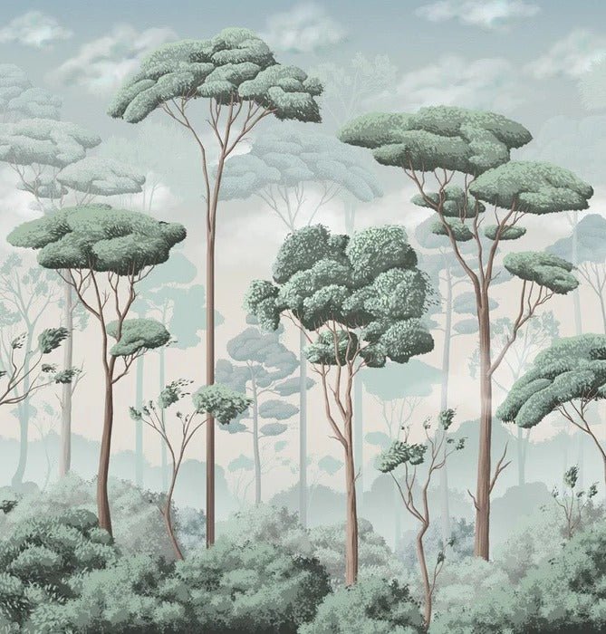 Papier peint panoramique pinède volupté