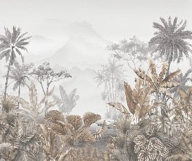 Papier peint tendance tropical sepia