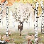 Papier peint enfant forêt magique, XXL, tendance