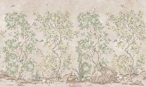Papier peint panoramique chinoiserie garden