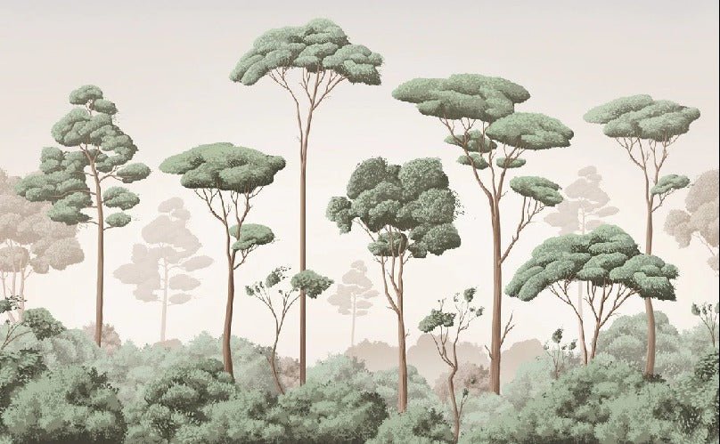 Papier peint brise légère pinède, XXL, tendance