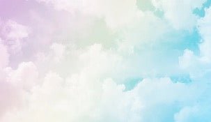 Papier peint enfant nuage soft colors, XXL, tendance