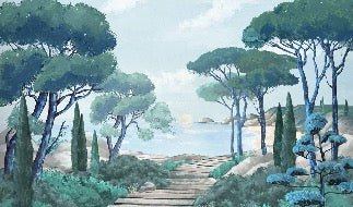 Papier peint balade dans les calanques