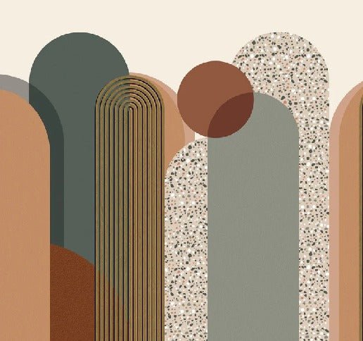 Papier peint Art déco graphique tendance