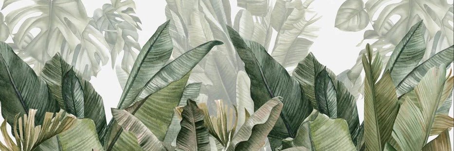 Papier peint panoramique bananier vert