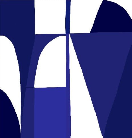 Papier peint Memphis style bleu, XXL, tendance