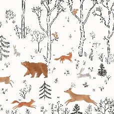 Papier peint enfant esprit de la forêt, XXL, tendance