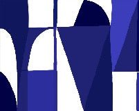 Papier peint Memphis style bleu