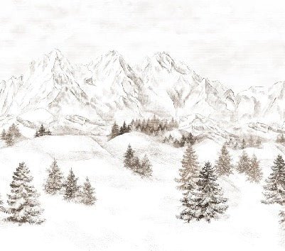 Papier peint montagne massif des Alpes, XXL, tendance