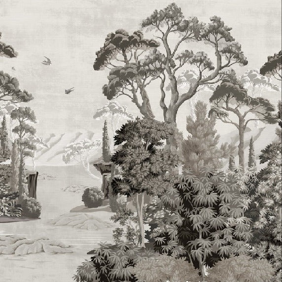 Papier peint panoramique paysage d'autrefois, XXL, tendance